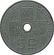 5 Centimes - Léopold III BELGIE-BELGIQUE reverse image