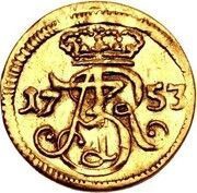 Szeląg gdański - August III Sas Gdańsk mint obverse image