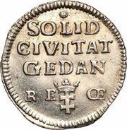 Szeląg gdański - August III Sas Gdańsk mint, Polish–Lithuanian Commonwealth, 1753-1763 reverse image