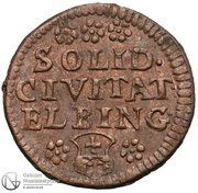 Szeląg - August III Sas Elbląg mint reverse image