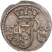 Szeląg toruński - August III Sas Toruń mint obverse image