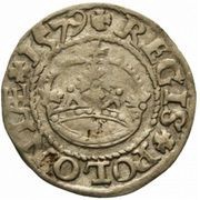 Półgrosz koronny - Stefan Batory Olkusz mint, Polish–Lithuanian Commonwealth, 1579-1581 reverse image