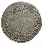 Grosz litewski - Stefan Batory Wilno mint obverse image