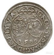 Grosz litewski - Stefan Batory Wilno mint, Polish–Lithuanian Commonwealth, 1580-1581 reverse image