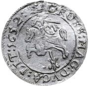 Grosz litewski - Jan II Kazimierz Waza Wilno mint, Polish–Lithuanian Commonwealth, 1652 reverse image