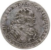 Grosz wikariacki - August III Sas Drezno mint obverse image