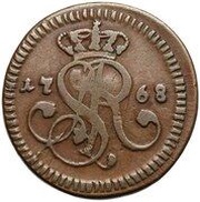 Grosz koronny / bigger type / - Stanisław August Poniatowski Kraków mint obverse image