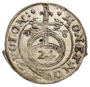 Półtorak / 3 Polker - Jan II Kazimierz Waza Poznań mint, Polish–Lithuanian Commonwealth, 1658 reverse image