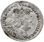 Półtorak koronny - August III Sas Lipsk mint obverse image