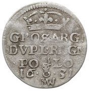 Dwugrosz - Jan II Kazimierz Waza Wschowa mint, Polish–Lithuanian Commonwealth, 1650-1654 reverse image