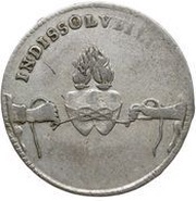Dwugrosz - August II Mocny Drezno mint, Polish–Lithuanian Commonwealth, 1719 reverse image
