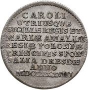 Dwugrosz - August III Sas Drezno mint obverse image