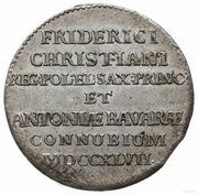 Dwugrosz - August III Sas Drezno mint obverse image