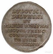Dwugrosz - August III Sas Drezno mint, Polish–Lithuanian Commonwealth, 1747 reverse image
