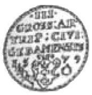 Trojak gdański - Stefan Batory Gdańsk mint, Polish–Lithuanian Commonwealth, 1579 reverse image