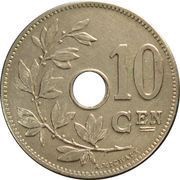 10 Centimes - Léopold II Dutch text - Small date reverse image