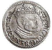 Trojak koronny - Stefan Batory Olkusz mint obverse image