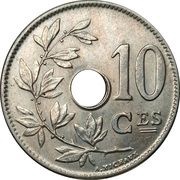 10 Centimes - Léopold II French text - Large date, Belgium, 1903-1906 reverse image