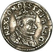 Trojak koronny - Stefan Batory Olkusz mint obverse image