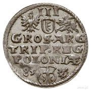 Trojak koronny - Stefan Batory Poznań mint, Polish–Lithuanian Commonwealth, 1584-1585 reverse image