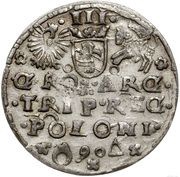 Trojak naśladownictwo / 3 Grosze - Sigismund III Vasa unknown mint - imitative, Polish–Lithuanian Commonwealth, 1586-1623 reverse image