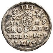 Trojak / 3 Grosze - Sigismund III Vasa Wilno mint, Polish–Lithuanian Commonwealth, 1589-1590 reverse image