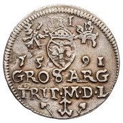 Trojak / 3 Grosze - Sigismund III Vasa Wilno mint, Polish–Lithuanian Commonwealth, 1590-1596 reverse image