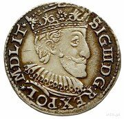 Trojak / 3 Grosze - Sigismund III Vasa Olkusz mint obverse image