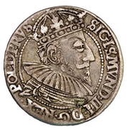 Trojak / 3 Grosze - Sigismund III Vasa Gdańsk mint obverse image