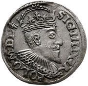 Trojak / 3 Grosze - Sigismund III Vasa Olkusz mint obverse image