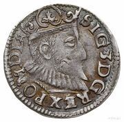 Trojak / 3 Grosze - Sigismund III Vasa Wschowa; Lewart arms, crossed hooks, I F obverse image