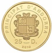 25 Diners Archangel Gabriel and Mary obverse image