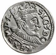 Trojak / 3 Grosze - Sigismund III Vasa Lublin; Lewart arms, IF, $ obverse image