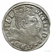 Trojak / 3 Grosze - Sigismund III Vasa Poznań; Lewart shield, HR/HT obverse image