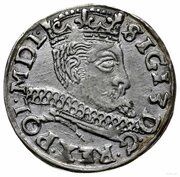 Trojak / 3 Grosze - Sigismund III Vasa Wschowa; Lewart arms, HR / K obverse image
