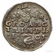 Trojak / 3 Grosze - Sigismund III Vasa Wilno mint, Polish–Lithuanian Commonwealth, 1601-1603 reverse image
