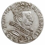 Trojak / 3 Grosze - Sigismund III Vasa Kraków; Lewart arms obverse obverse image