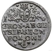 Trojak / 3 Grosze - Sigismund III Vasa Kraków; late type, Polish–Lithuanian Commonwealth, 1618-1624 reverse image