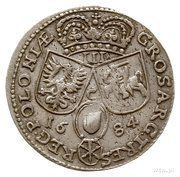 Trojak / 3 Grosze - Jan III Sobieski Kraków mint, Polish–Lithuanian Commonwealth, 1684-1685 reverse image