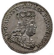 Trojak - August III Sas Lipsk mint obverse image