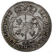Trojak - August III Sas Lipsk mint, Polish–Lithuanian Commonwealth, 1753 reverse image