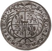 Trojak - August III Sas Lipsk mint reverse image