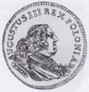 Trojak - August III Sas Guben or Grunthal mint obverse image