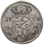 Trojak gdański - August III Sas Gdańsk mint obverse image