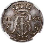 Trojak gdański - August III Sas Gdańsk mint obverse image