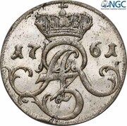 Trojak elbląski - August III Sas Elbląg mint obverse image