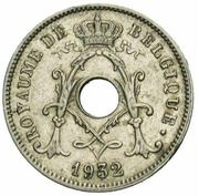 10 Centimes - Albert I French text; with star obverse image
