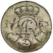 Trojak elbląski - August III Sas Elbląg mint obverse image