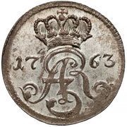 Trojak toruński - August III Sas Toruń mint obverse image