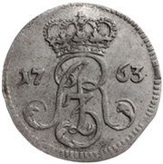 Trojak toruński - August III Sas Toruń mint obverse image